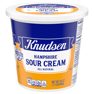 Knudsen Hampshire All Natural Sour Cream, 24 oz (1.5 lb) 680 g
