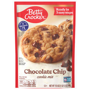 Betty Crocker Chocolate Chip Cookie Mix, 17.5 oz (1 lb 1.5 oz) 496 g
