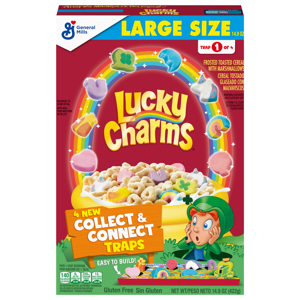 Lucky Charms Marshmallow Cereal Large Size, 14.9 oz (422 g)