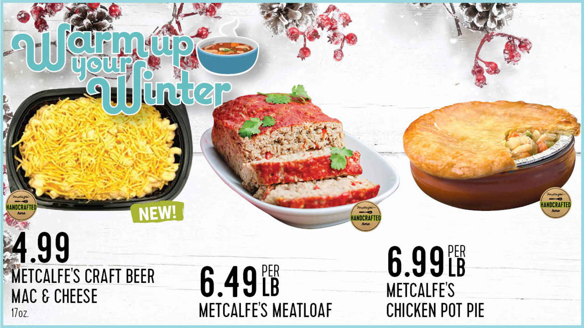 Welcome – Metcalfe's Hilldale – Alouette Cheese, Spinach