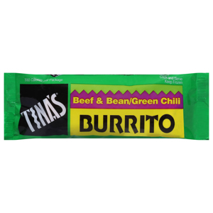 Tina's Burrito, Beef & Bean/Green Chili, 4 oz (113 g)