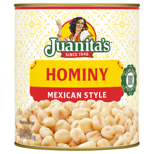Juanita's Mexican Style Hominy, 110 oz (6 lb 14 oz) 3.12 kg