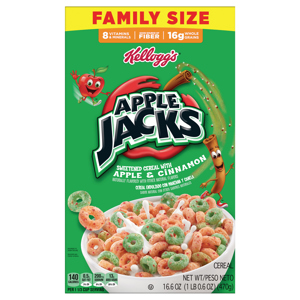 Apple Jacks Cereal Family Size, 16.6 oz (1 lb 0.6 oz) 470 g