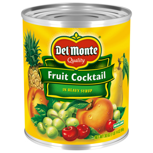 Del Monte Fruit Cocktail in Heavy Syrup, 30 oz (1 lb 14 oz) 850 g