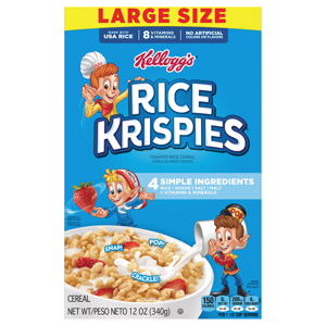 Rice Krispies Cereal Large Size, 12 oz (340 g)