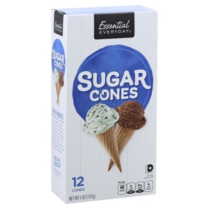 Essential Everyday Sugar Cones, 12 cones [5 oz (142 g)]