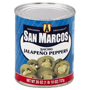 San Marcos Japapeno Peppers, Nacho, 26 oz (1 lb 10 oz) 737 g