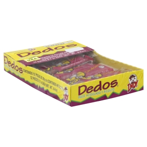 Indy Candy, Spicy and Sour, Dedos, 12 - 0.7 oz (20 g) pieces [8.4 oz (240 g)]