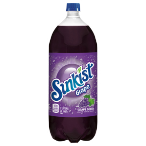Sunkist Soda, Grape, 2.1 qt (2 liters)