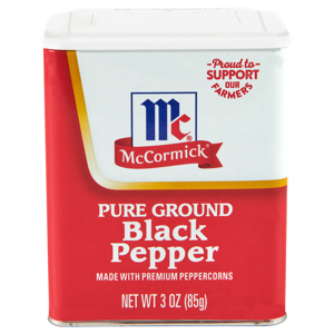 McCormick Pure Ground Black Pepper, 3 oz