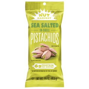 Nut Harvest In-Shell Sea Salted Pistachios, 1.75 oz (49.6 g)