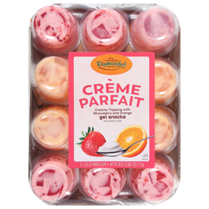 Raymundo's Gel Snacks, Creme Parfait, 12 - 3.25 oz cups [39 oz (2 lbs 7 oz) 1.11 kg]