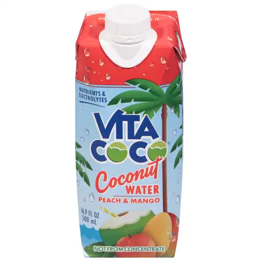 FAQ – County Market Hudson – Vita Coco Coconut Water, Peach - Main Image
