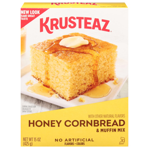 Krusteaz Cornbread & Muffin Mix, Honey, 15 oz (425 g)