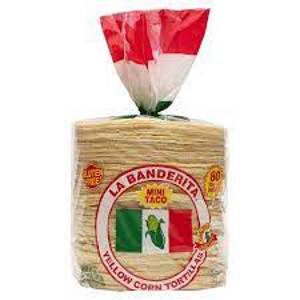 La Banderita Mini Taco Yellow Corn Tortillas, 80 ct