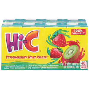 Hi-C Strawberry Kiwi Kraze Fruit Drink, 8 - 6 fl oz (177 ml) boxes [48 fl oz (1.4 l)]