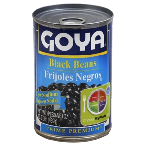 Goya Black Beans, Low Sodium, 25.5 oz (439 g)