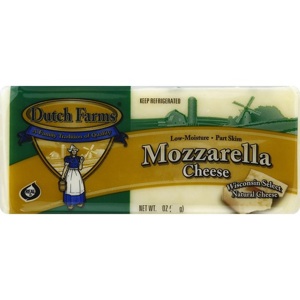 Dutch Farms Mozzarella Cheese Chunk, 16 oz