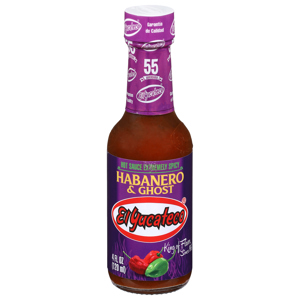 El Yucateco Extremely Spicy Habanero & Ghost Hot Sauce, 4 fl oz (120 ml)