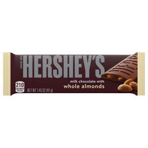Hershey's Milk Chocolate with Whole Almonds, 1.45 oz (41 g)