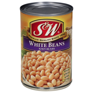 S&W Navy Beans White Beans, 15.5 oz (439 g)
