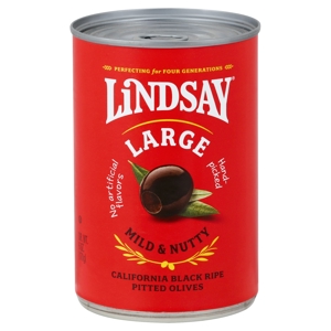 Lindsay Olives, California Black Ripe, Pitted, Large, 6 oz (170 g)