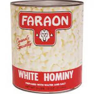 Faraon White Hominy, 108 oz (6 lbs 12 oz) 3.06 kg