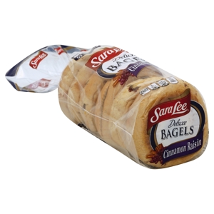 Sara Lee Bagels, Cinnamon Raisin, Deluxe, 5 bagels [1 lb 0.7 oz (473 g)]