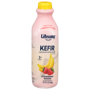Lifeway Kefir, Strawberry Banana, 32 fl oz (1 qt) 946 ml