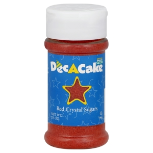 Dec A Cake Crystal Sugars, Red, 3.5 oz (99 g)