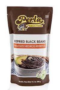 Perla Refried Black Beans, 14.1 oz (400 g)