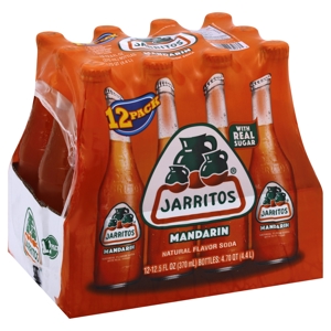 Jarritos Soda, Mandarin, 12 Pack, 12 - 12.5 fl oz (370 ml) bottles [4.70 qt (4.4 l)]
