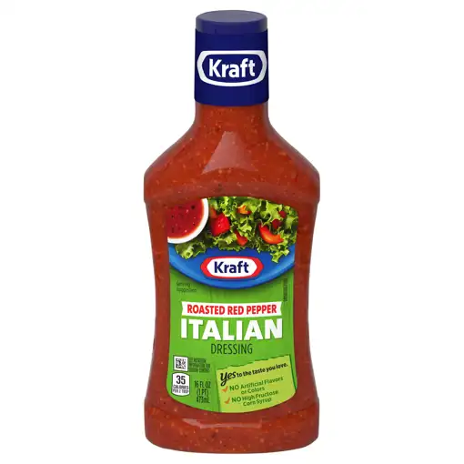Kraft Italian Roasted Red Pepper Dressing, 16 fl oz (1 pt) 473 ml