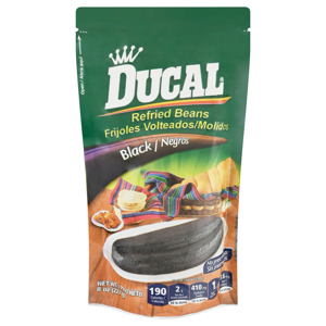 Ducal Refried Beans, Black, 8 oz (227 g)