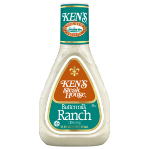 Ken's Steak House Buttermilk Ranch Dressing, 16 fl oz (1 pt) 473 ml