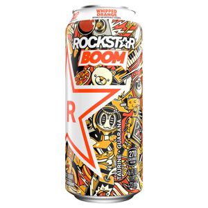 Rockstar Boom Whipped Orange Energy Drink, 16 fl oz (1 pt) 473 ml