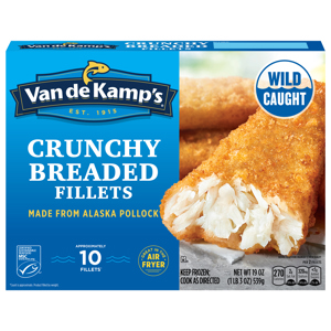Van de Kamp's Crunchy Breaded Fillets, 19 oz (1 lb 3 oz) 539 g
