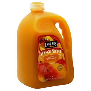 Langers Mango Nectar, with Alphonso Mangos, 128 fl oz (1 gl) 3.78 lt