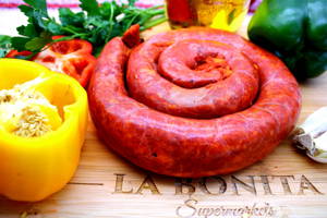 Longaniza/Chorizo Con Chile estilo La Bonita