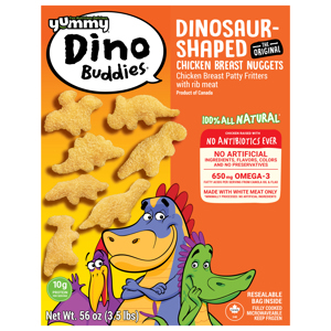 Yummy Chicken Breast Nuggets, Dinosaur-Shaped, The Original, 56 oz (3.5 lbs)