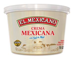El Mexicano Mexican Style Original Sour Cream, 16 oz (454 g)