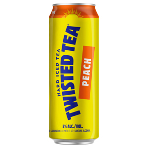 TWISTED TEA HARD ICED TEA, PEACH, 24 FL OZ (1 PINT 8 FL OZ)