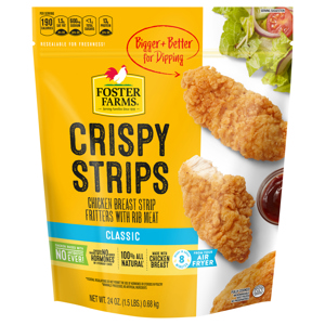 Foster Farms Crispy Strips, Classic, 24 oz (1.5 lbs) 0.68 kg
