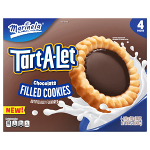 Marinela Filled Cookies, Chocolate, 4 -3.53 oz (100 g) packs [14.12 oz (400 g)]