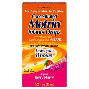 Motrin Ibuprofen, Concentrated, Infants' Drops, Original Berry Flavor, 0.5 fl oz (15 ml)