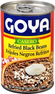 Goya Refried Black Beans, 16 oz