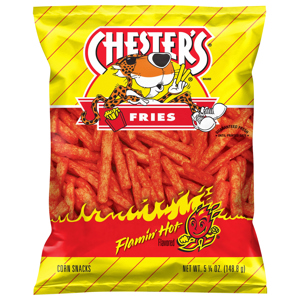 Chester's Fries Flamin' Hot Flavored Corn Snacks, 5.25 oz (148.8 g)