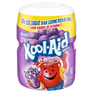 Kool-Aid Caffeine Free Grape Drink Mix, 19 oz (1 lb 3 oz) 538 g