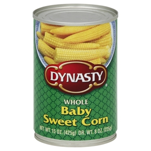 Dynasty Corn, Sweet, Baby, Whole, 15 oz (425 g)