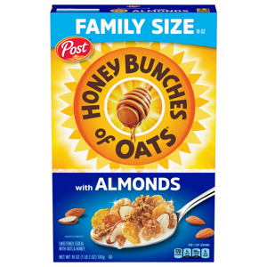 Honey Bunches of Oats Cereal, with Almonds, Family Size, 18 oz (1 lb 2 oz) 510 g